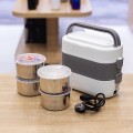 Hộp cơm 2 tầng 4 ngăn cắm điện giữ nhiệt tiện lợi