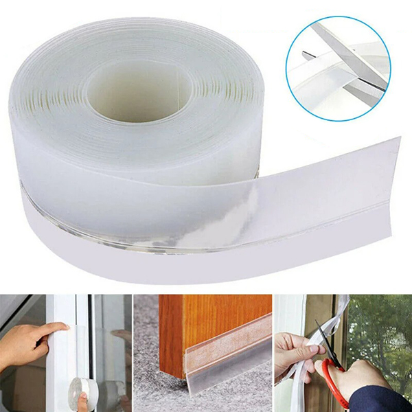 Ron dán chân cửa màu trong suốt đa năng