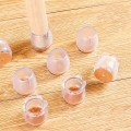 Set 4 miếng bọc chân bàn ghế chống trơn chống xước sàn, Tròn 25-29 mm (size to)	