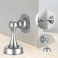 Chặn cửa nam chân giữ cửa chống va đập thông minh, Màu bạc