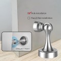Chặn cửa nam chân giữ cửa chống va đập thông minh, Màu bạc
