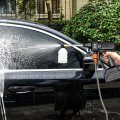 Máy rửa xe cầm tay áp lực cao 2 pin sạc