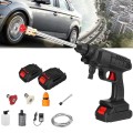 Máy rửa xe cầm tay áp lực cao 2 pin sạc