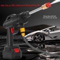 Máy rửa xe cầm tay áp lực cao 2 pin sạc