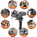 Ê tô kẹp bàn mâm xoay 360 độ siêu bền, Loại ê tô mở miệng 5cm