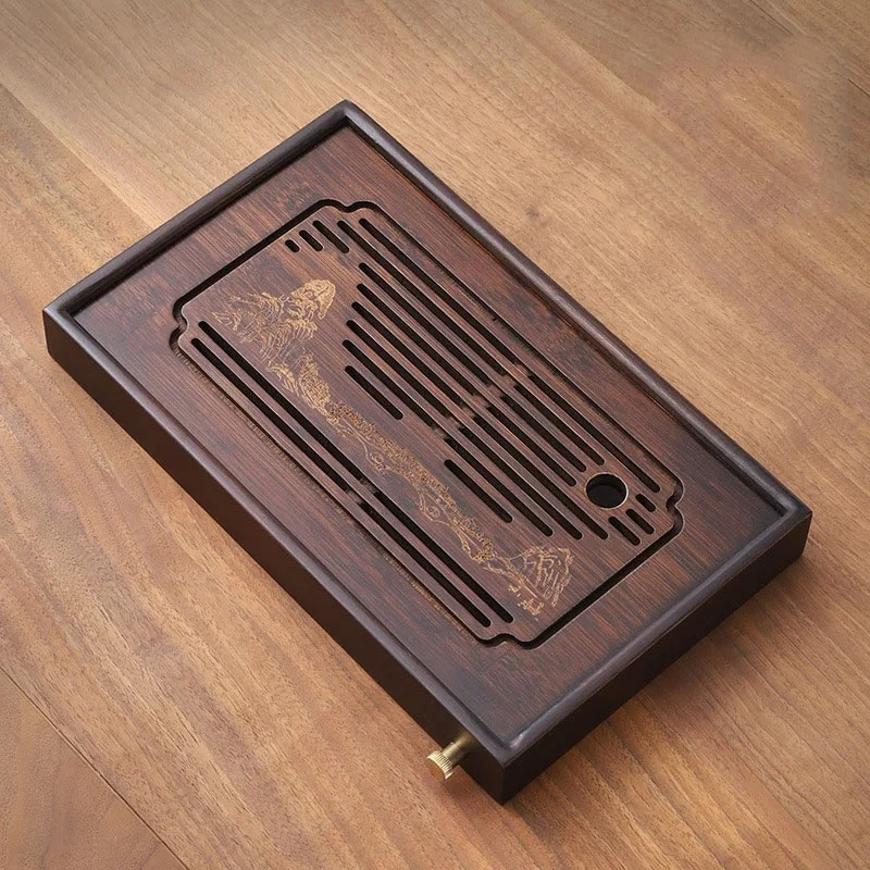 Khay trà đạo bằng tre tinh tế sang trọng